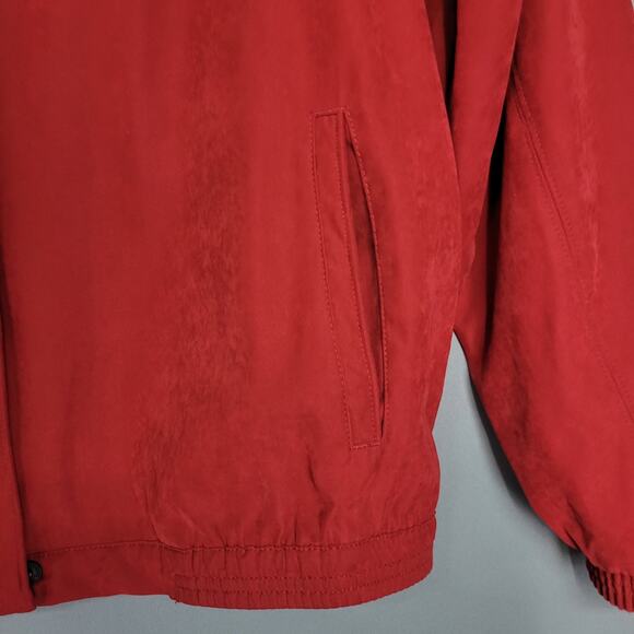 Antigua Boat Jacket Hatteras Island Yachts Gear Womens XL Red Mock Neck Zip - Picture 8 of 15